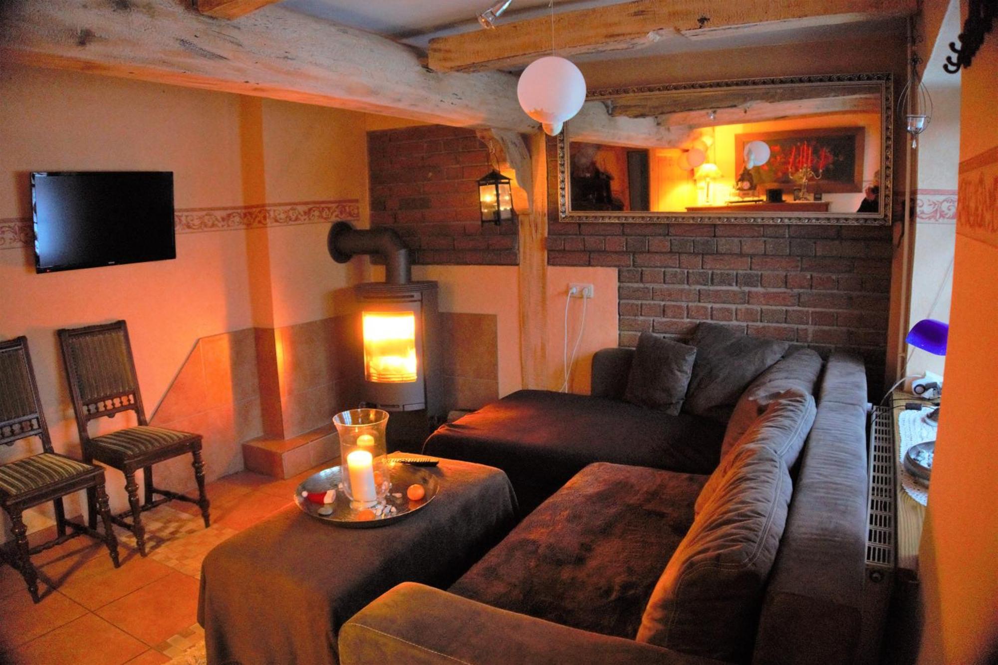 Altes Landhaus Oste, Klavier Appartement, 2 Zimmer Mit Kamin Hemmoor Kültér fotó