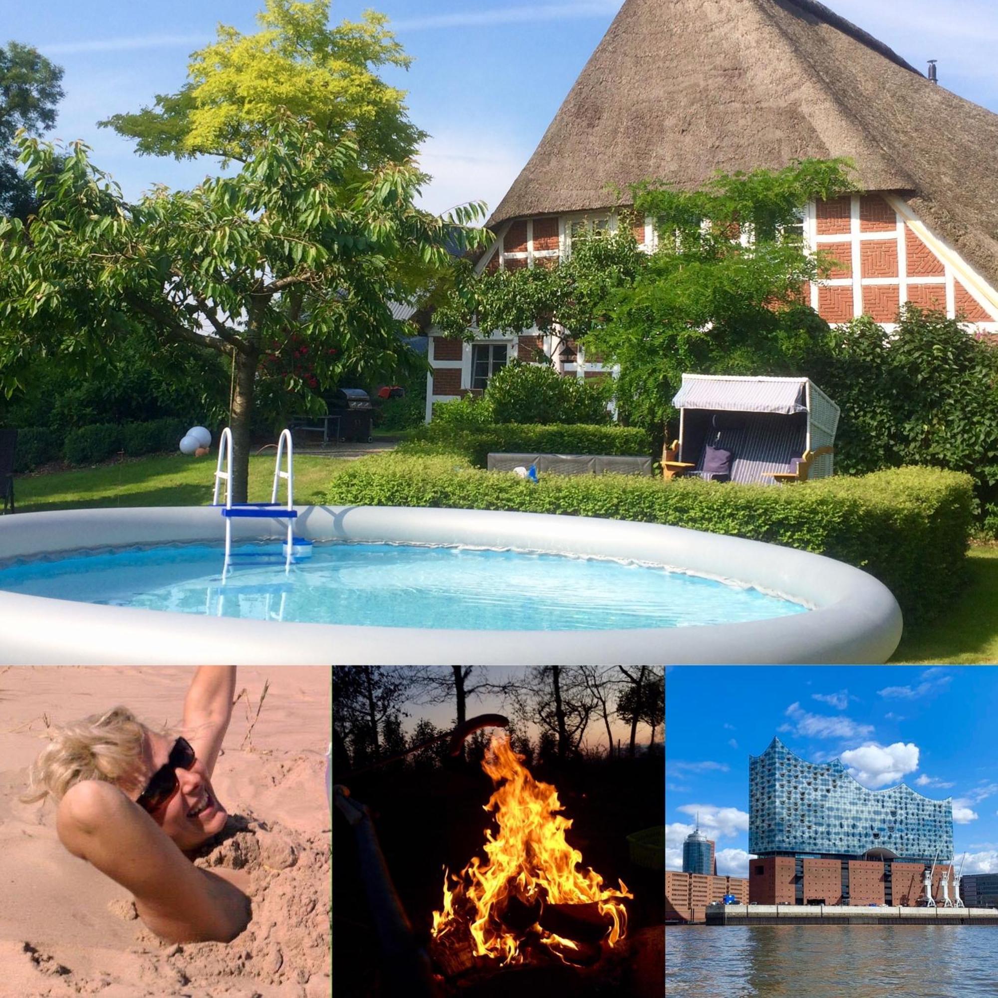 Altes Landhaus Oste, Klavier Appartement, 2 Zimmer Mit Kamin Hemmoor Kültér fotó