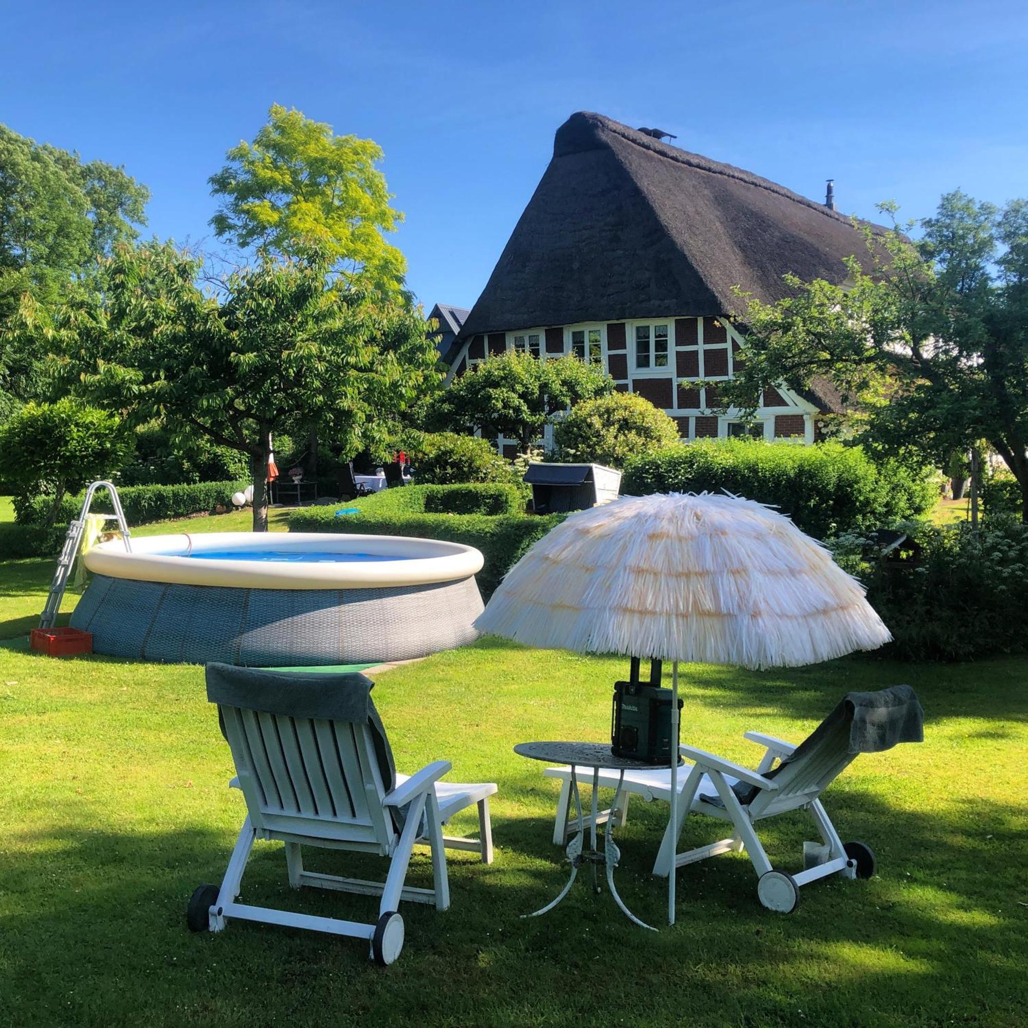 Altes Landhaus Oste, Klavier Appartement, 2 Zimmer Mit Kamin Hemmoor Kültér fotó