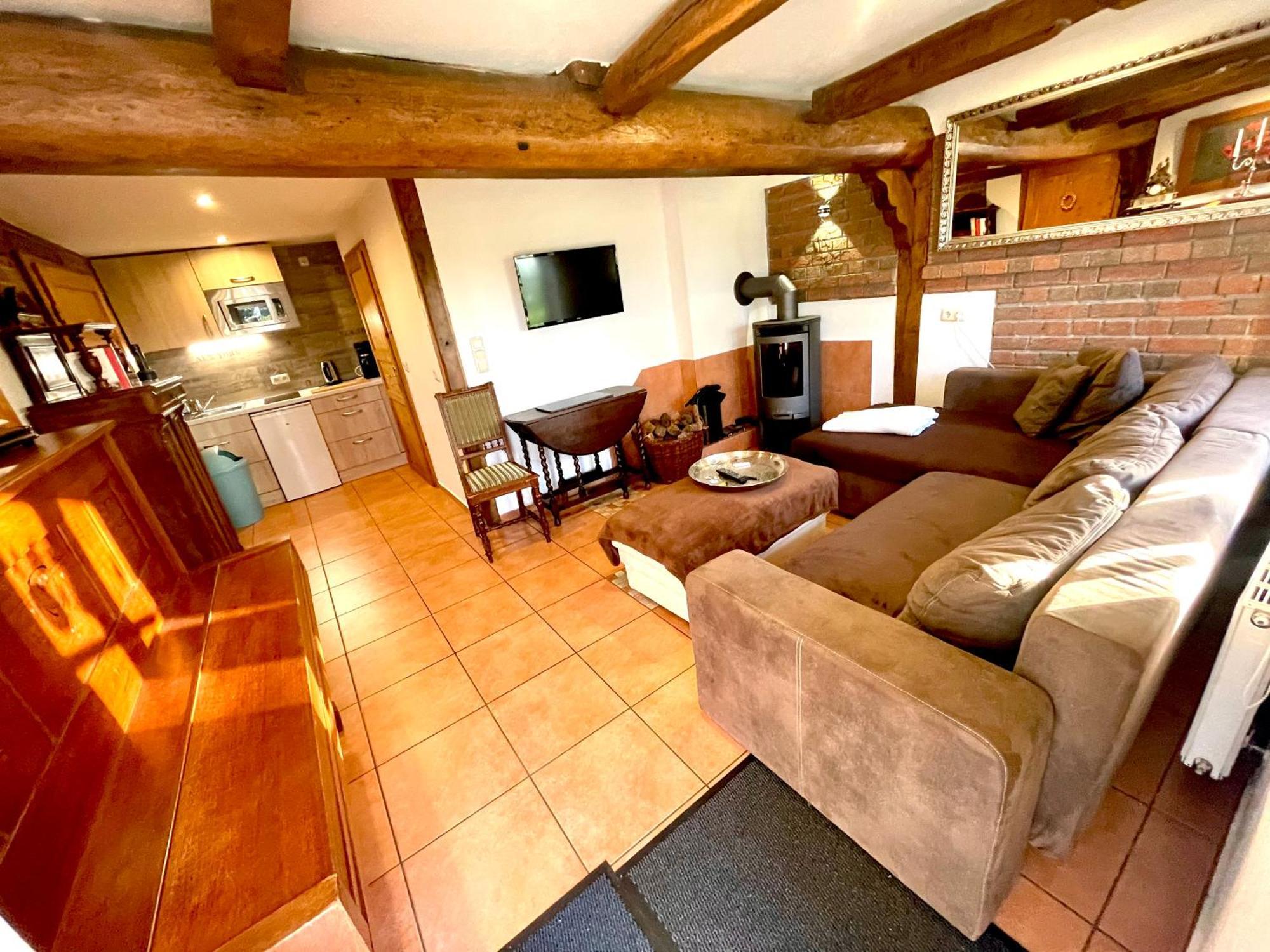 Altes Landhaus Oste, Klavier Appartement, 2 Zimmer Mit Kamin Hemmoor Kültér fotó
